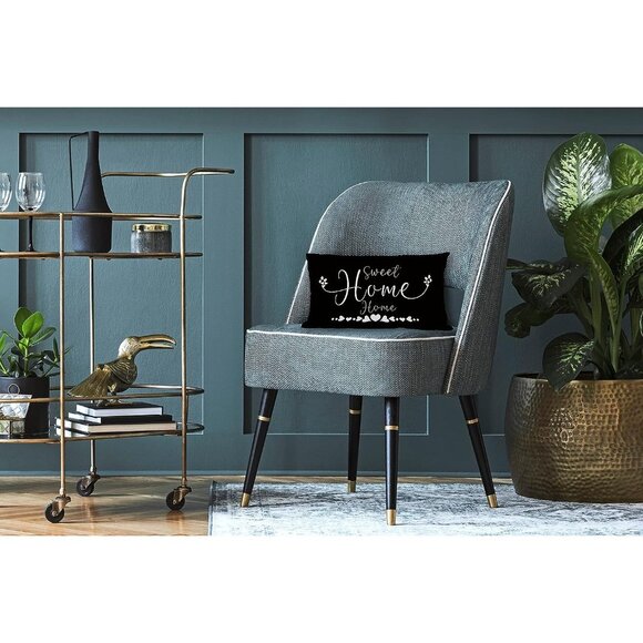 This is Us Farmhouse Pillow Covers Reversible 20x12 Home Sweet BLACK family - Picture 2 of 6